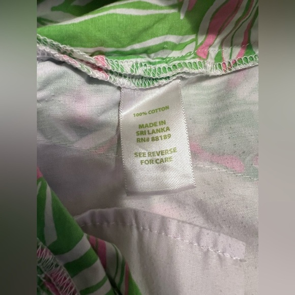Lilly Pulitzer Callahan Green Bean Walsh shorts size 2 - Picture 7 of 8